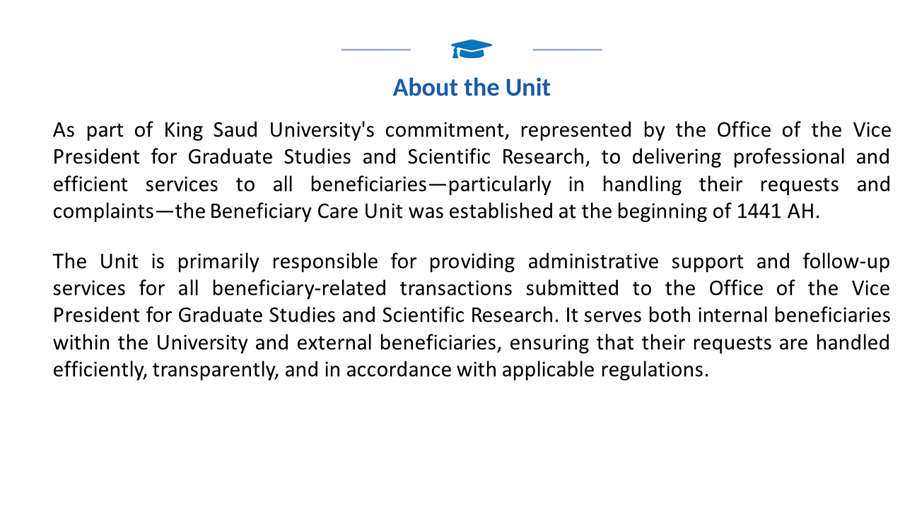 About the Unit